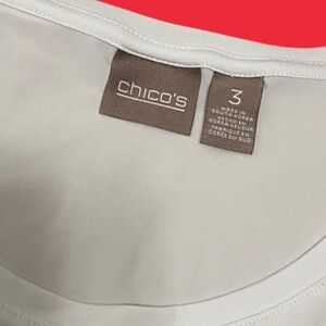 CHICO'S CLASSIC WHITE BLOUSE